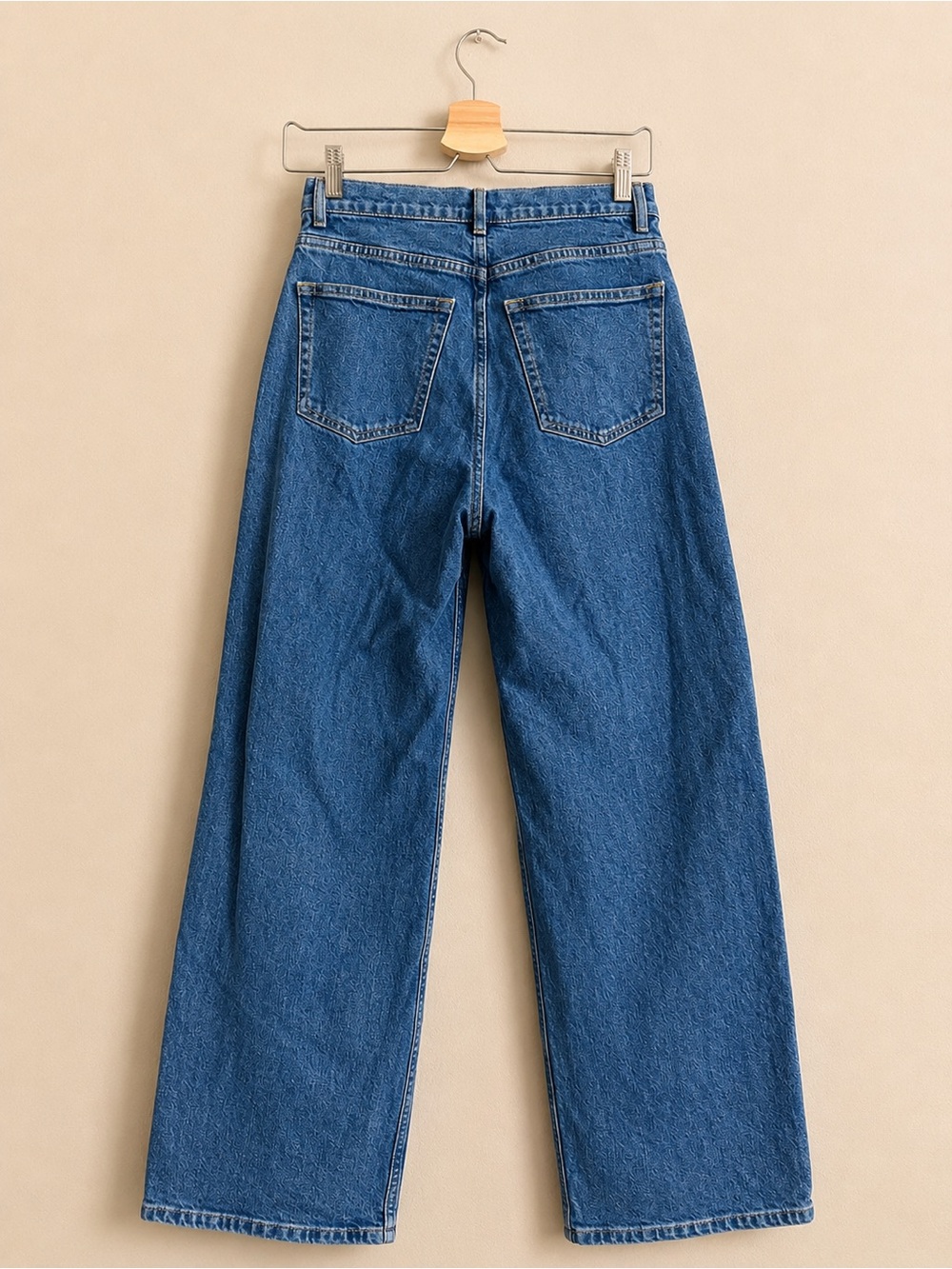 & OTHER STORIES High Rise Wide Leg Jeans Blue Denim Size 28 - Picture 3 of 9